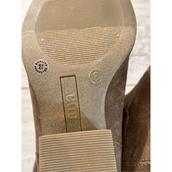 a.n.a Womens Delia Porchini Stacked Heel Slouch Boots Size 6 - Picture 10 of 10